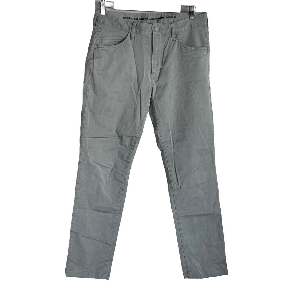 RHONE Men's Gray Everyday Twill 5-Pocket Jeans Pants‎ Size 30x29